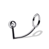 44 mm Anal Hook SS Cock Ring & Male Thread - Ball size 30 mm
