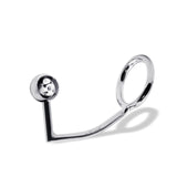 52 mm Anal Hook SS Cock Ring & Male Thread - Ball size 30 mm
