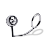 56 mm Anal Hook SS Cock Ring & Male Thread - Ball size 45 mm