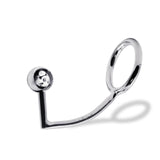 60 mm Anal Hook SS Cock Ring & Male Thread - Ball size 30 mm