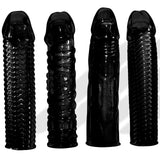4-Pack One Each Texture / Black