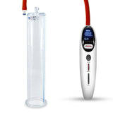 Magna Smart LCD White Handheld Electric Penis Pump - 12" x 2.25" Acrylic Cylinder
