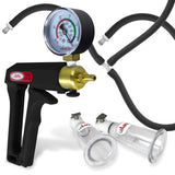 LeLuv MAXI Black + Gauge Pistol Nipple Pump Slippery Black Hose Large