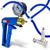 LeLuv MAXI Blue + Gauge Pistol Nipple Pump Slippery Blue Hose Extra-Small
