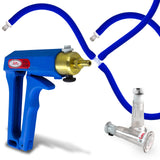 LeLuv MAXI Blue Pistol Grip Nipple Pump Slippery Blue Hose Extra-Small