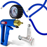 LeLuv MAXI Blue + Gauge & Cover Nipple Pump Slippery Blue Hose Small