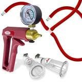 LeLuv MAXI Red + Gauge Pistol Nipple Pump Slippery Red Hose Large