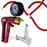LeLuv MAXI Red + Gauge & Cover Nipple Pump Slippery Red Hose Small