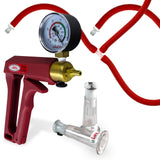 LeLuv MAXI Red + Gauge Pistol Nipple Pump Slippery Red Hose Small