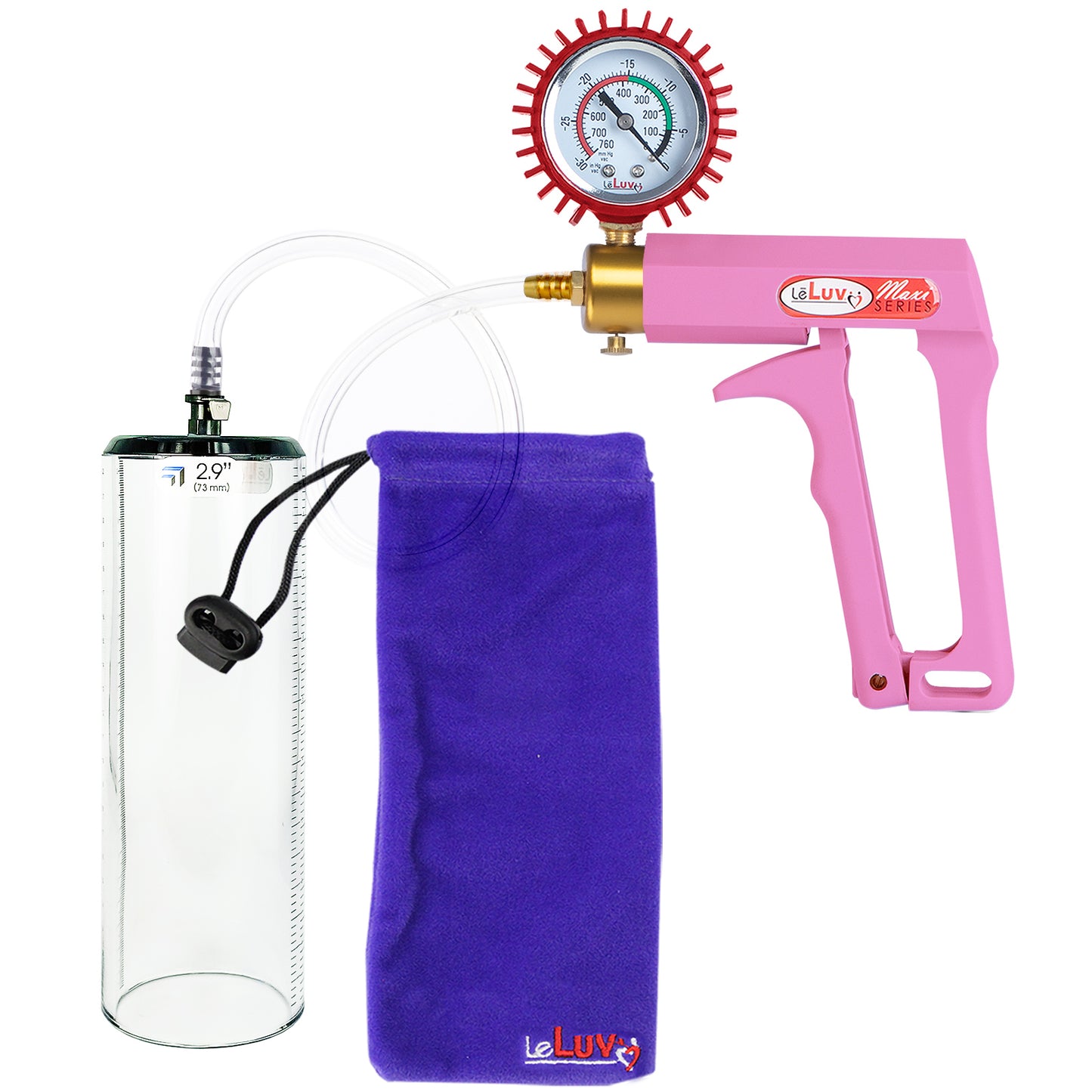Pink + Protected Gauge / 9" x 2.9"