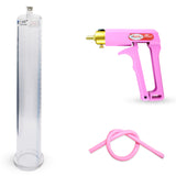Maxi Pink Handle Silicone Hose | Penis Pump | 12" x 1.65" Cylinder
