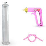 Maxi Pink Handle Silicone Hose | Penis Pump + 12" x 2.00" Cylinder