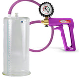 Maxi Purple 9" Penis Pump Premium Hose + Gauge & Cover - 4.10" Diameter