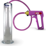 MAXI Purple Penis Pump with Premium Hose 12" Length - 2.50" Diameter Wide Flange Cylinder