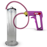 MAXI Purple Penis Pump with Premium Hose 9" Length - 2.25" Diameter Wide Flange Cylinder