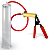 Ultima Red Rubber Grip, Silicone Hose | Penis Pump + 12" x 2.25" Cylinder