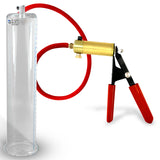 Ultima Red Rubber Grip, Silicone Hose | Penis Pump + 12" x 2.50" Cylinder