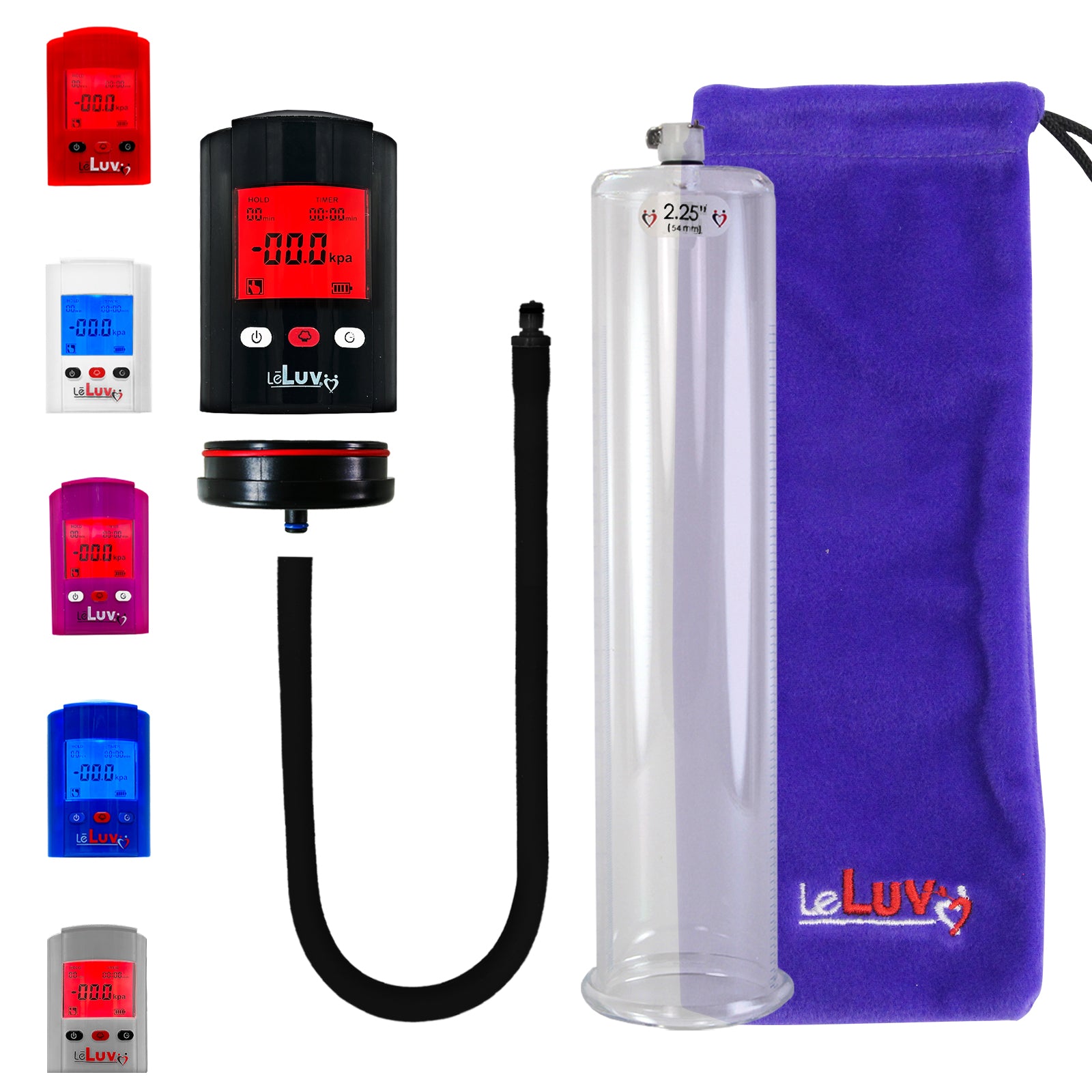 LeLuv Premium iPump Smart LCD Head Penis Pump with Untapered Seamless
