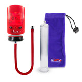 Smart LCD iPump Penis Pump , Silicone Hose | Red Head - 9" x 1.65" Cylinder