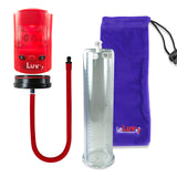 Smart LCD iPump Penis Pump , Silicone Hose | Red Head - 12" x 3.00" Acrylic Cylinder
