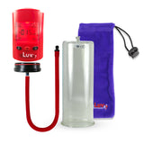 Smart LCD iPump Penis Pump , Silicone Hose | Red Head - 9" x 4.50" Cylinder