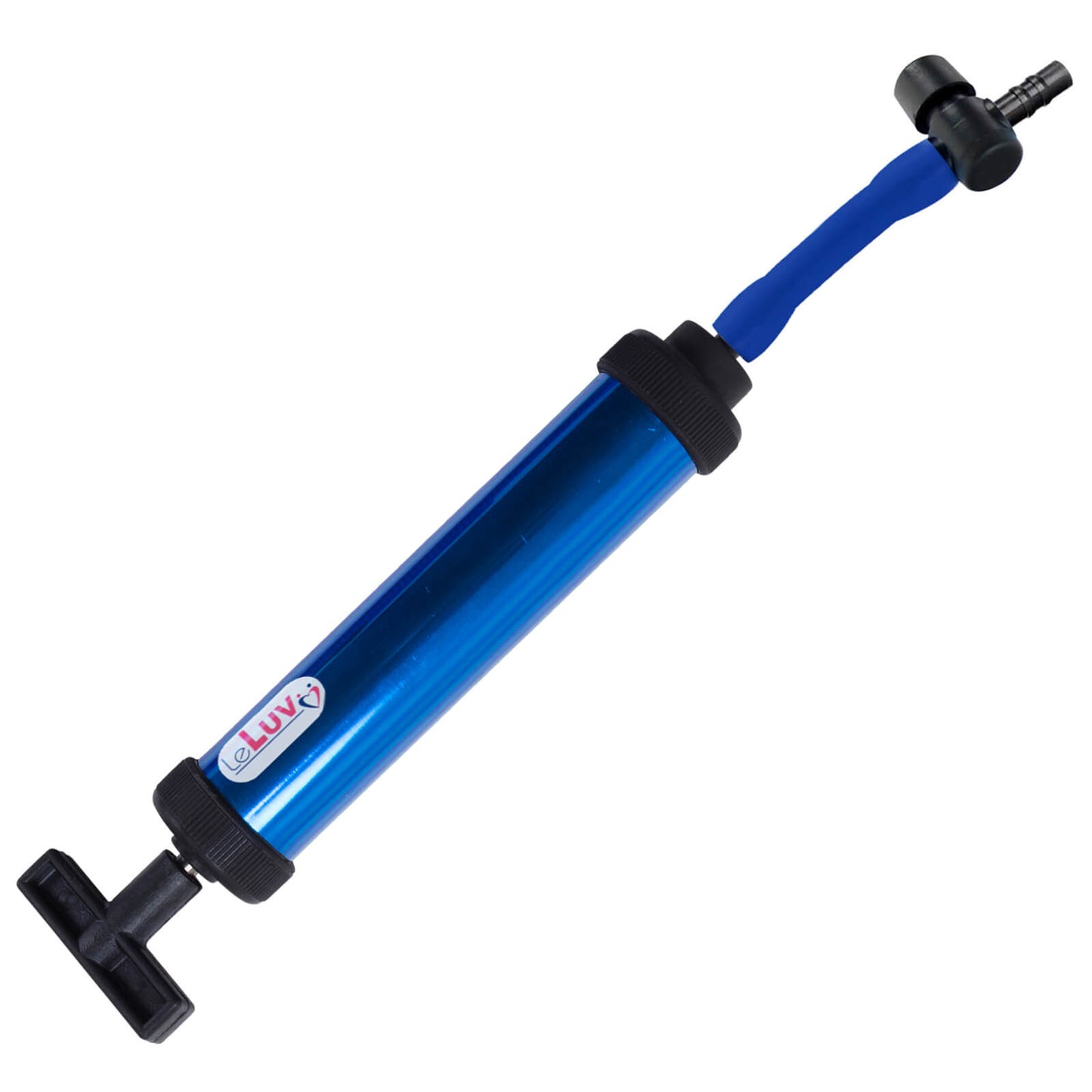 Aero Blue Vacuum Pump Handle with 2" hose & quick-release valve