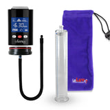 Smart LCD iPump Black Handheld Electric Penis Pump - 12" x 2.00" Acrylic Cylinder