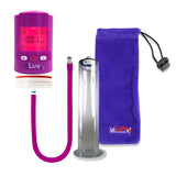 Smart LCD iPump Purple Handheld Electric Penis Pump 9" x 2.50" WIDE FLANGE Cylinder