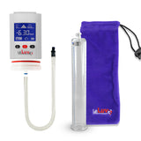 Smart LCD iPump White Handheld Electric Penis Pump - 12" x 1.75" Acrylic Cylinder
