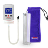 Smart LCD iPump White Handheld Electric Penis Pump - 12" x 2.75" Acrylic Cylinder