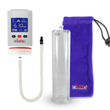 Smart LCD iPump White Handheld Electric Penis Pump - 12" x 2.875" Acrylic Cylinder