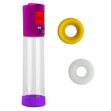Smart LCD iPump kit USB rechargable - Purple pump + Clear 9" Cylinder + Silicone sleeve (one of each)