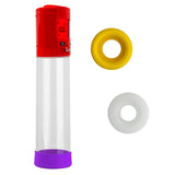 Smart LCD iPump kit USB rechargable - Red pump + Clear 9" Cylinder + Silicone sleeve (one of each)