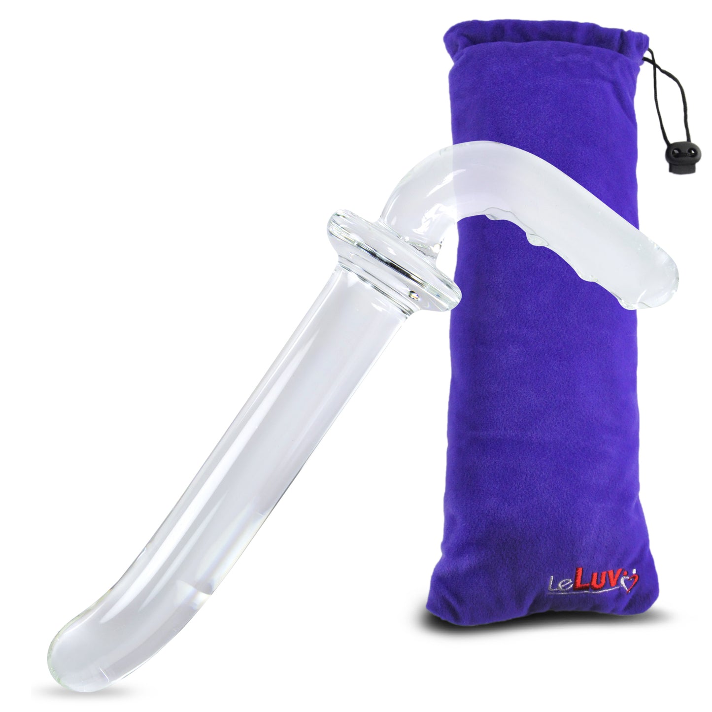 Glass Glider Clear Curved Dildo G Spot Tip Probe Pleasure Wand