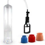 2.5" x 12" EasyOp Tgrip Clear Penis Pump with 3 Silicone Sleeves
