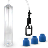 2.5" x 12" EasyOp Tgrip Clear Penis Pump with 3 Silicone Large Sleeves
