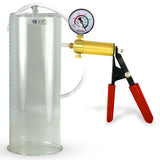 ULTIMA Red Vacuum Penis Pump with Gauge 12" x 4.50" Cylinder Diameter