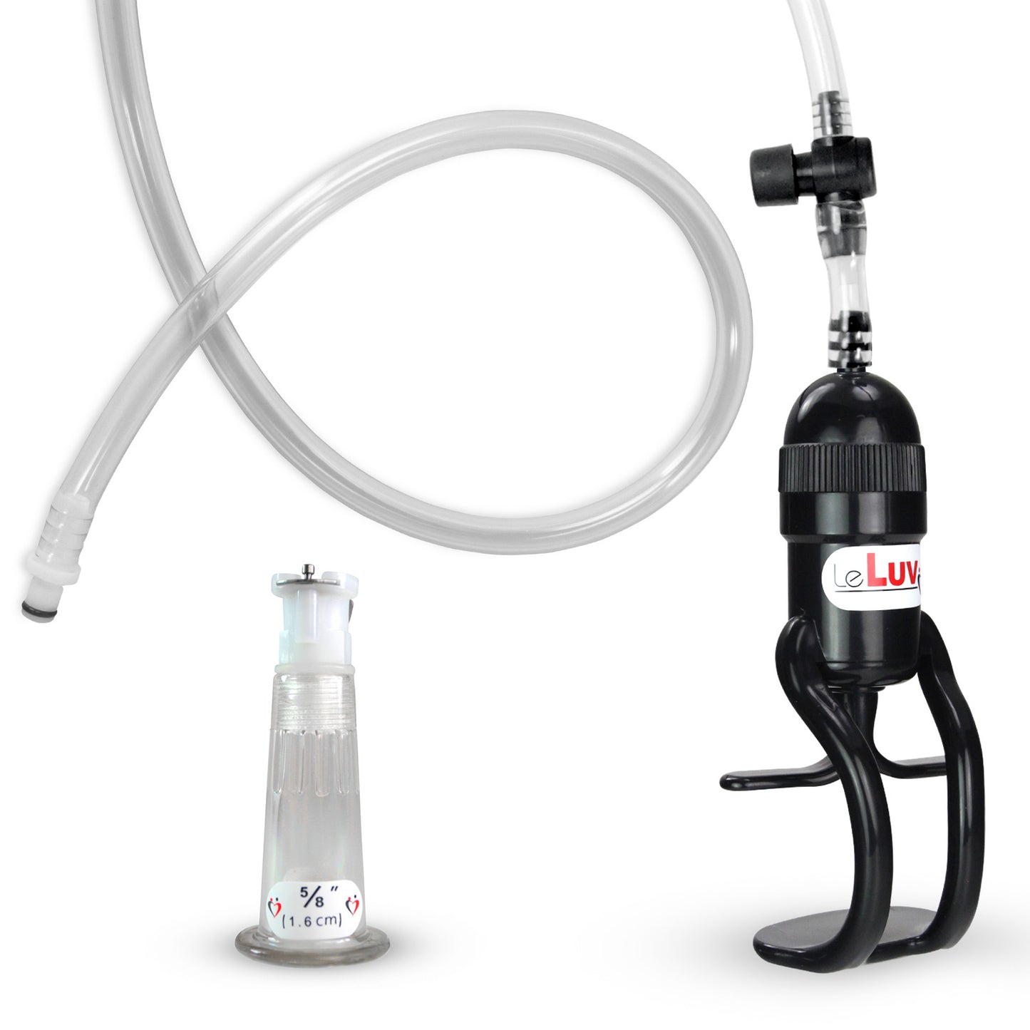 LeLuv .63 Inch 1.6 cm Small EasyOp Z Grip Clitoris Vacuum Suction Pump Hightened Sensitivity Device