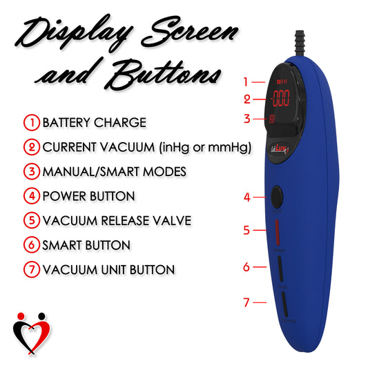LeLuv Magna PRO LCD Smart Vacuum Pump Contoller with Recharging Cable