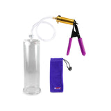 ULTIMA Purple Penis Pump Rubber Grips, Clear Hose 9" Length - 2.875" Cylinder Diameter