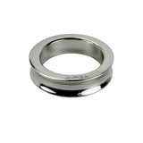 Imperator Cock Ring Stainless Steel Concave Edge Mirror Hand Polished (Silver) ID 46 mm (1.81")