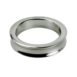 Imperator Cock Ring Stainless Steel Concave Edge Mirror Hand Polished (Silver) ID 54 mm (2.13")