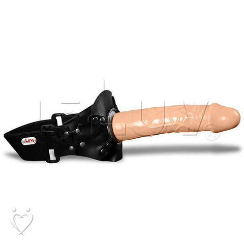 Strap-On Dildo Head, Leg, Knee, Face Harness 7 Inch Dong