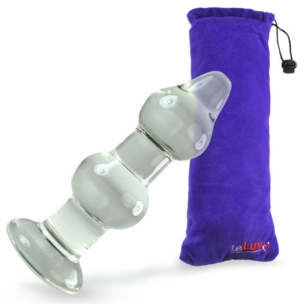 large glass anal plug Huge Glass Anal Toy – Love Plugs main image 0