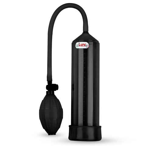 LeLuv BEST EasyOp Penis Pump | Bgrip with Slippery Silicone Hose Upgrade + TPR Sleeve | Choose Color