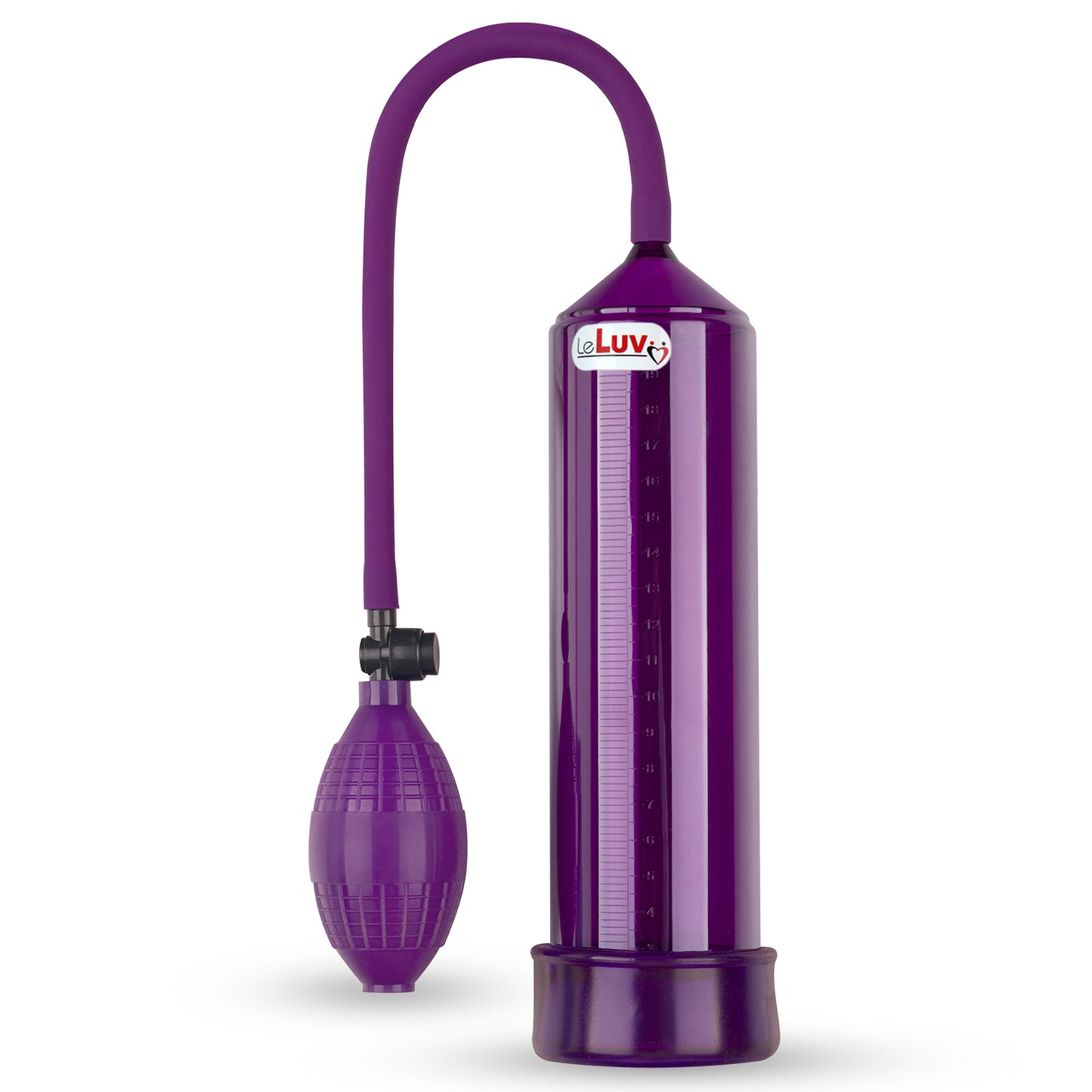LeLuv BEST EasyOp Penis Pump | Bgrip with Slippery Silicone Hose Upgrade + TPR Sleeve | Choose Color