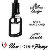 LeLuv Tgrip Handle EasyOp Penis Pump - with 3x Silicone Sleeves - Small, Med. Or Large