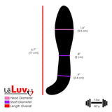 LeLuv Glass Dildo Curved for G-Spot or Prostate Stimulation