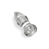 LeLuv Pointed Glass Butt Plug with a 1 Inch shaft and Flat Base