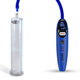 Magna LCD Smart Blue Handheld Electric Penis Pump - 9" x 1.75" Acrylic Cylinder